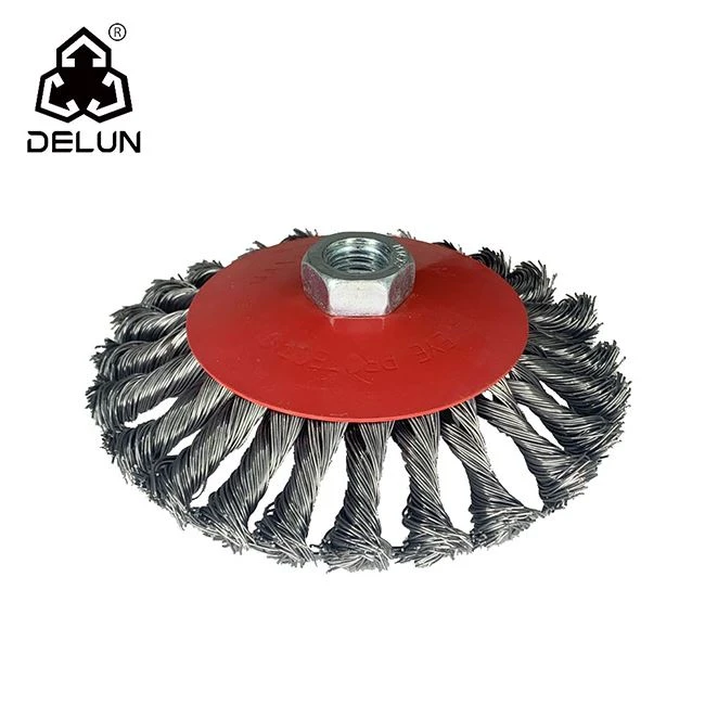 Koleso s oceľovou drôtenou kefou DELUN Pro 5" Heavy Duty